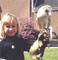 Maddison with owl
