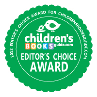 A badge denoting Creepy monsters as a Children's Books Guide Editor's Choice Award winner